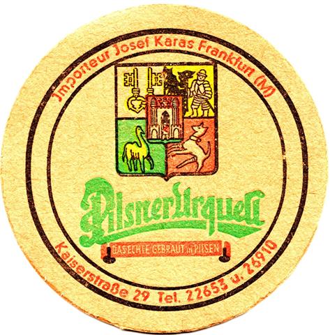 plzen pl-cz urquell das echte 1fbg 8b (rund215-josef karas)